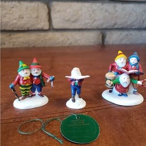 ⭐️Department 56⭐️Heritage Village Sing a Song for Santa New in box 3 pcs Retired